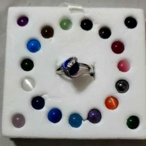 925 sterling silver ring with interchangeable stones